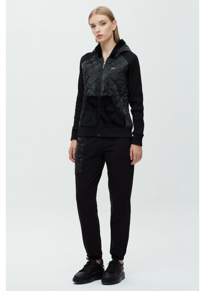 Kapüşonlu Oversize Minimalist Kadın Mont - Kışlık, Günlük, Spor