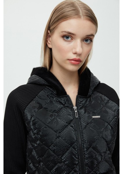 Kapüşonlu Oversize Minimalist Kadın Mont - Kışlık, Günlük, Spor modelleri