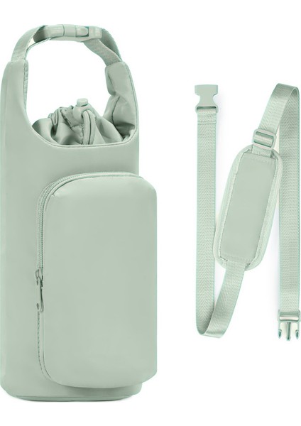 Kadın Cep Telefonu Çantası ile Su Şişesi Torbası Isı Yalıtımı Ayarlanabilir Omuz Askısı Askısı ile Su Şişesi Torbası (Yurt Dışından)