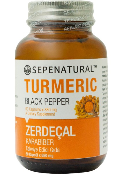 Zerdeçal Karabiber 60 Kapsül x 880 mg