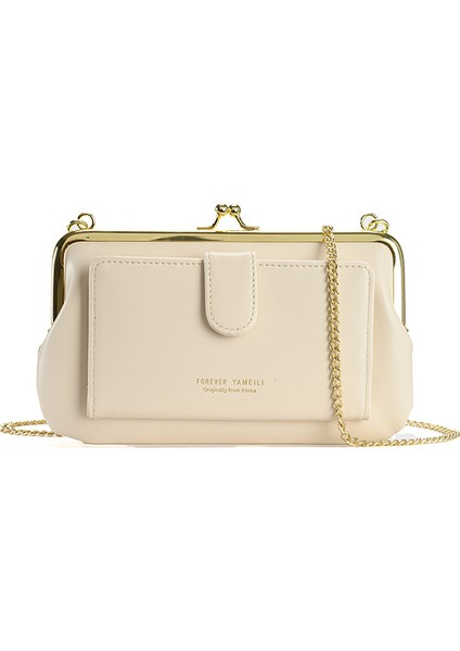 Çoklu Kart Cep Telefonu Çantası Kadın Çantası Kabuk Çantası Tek Omuz Eğimli Zincir Çantası (Yurt Dışından)