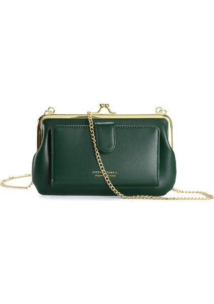 Çoklu Kart Cep Telefonu Çantası Kadın Çantası Kabuk Çantası Tek Omuz Eğimli Zincir Çantası (Yurt Dışından)