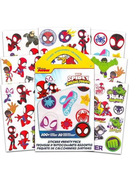 Spidey ve Inanılmaz Arkadaşları Sticker Çıkartma Albüm Dergisi + 2 Paket (10 Adet Sticker) fırsatları