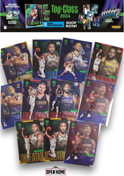 Nba Top Class 2024 Koleksiyonluk Basketbolcu Kartları + 24 Paket (192 Adet Kart)