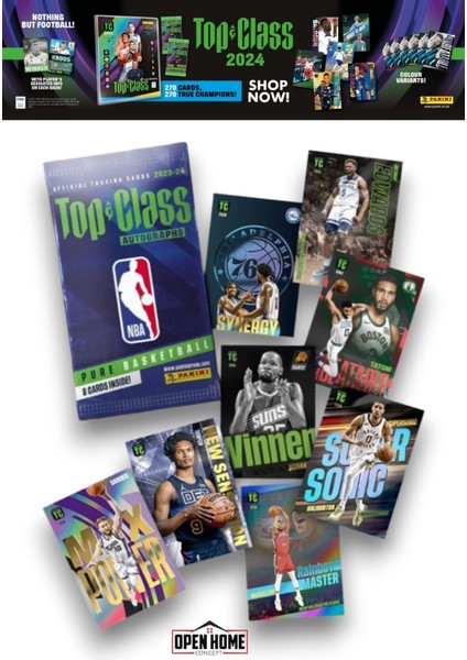 Nba Top Class 2024 Koleksiyonluk Basketbolcu Kartları + 24 Paket (192 Adet Kart)