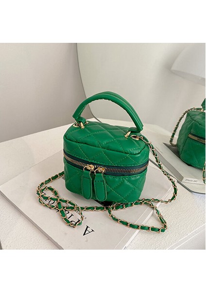 Bahar High-End Mini Çanta Kadın Yeni Moda Niş Tasarım Doku Zincir Postacı Çantası (Yurt Dışından)