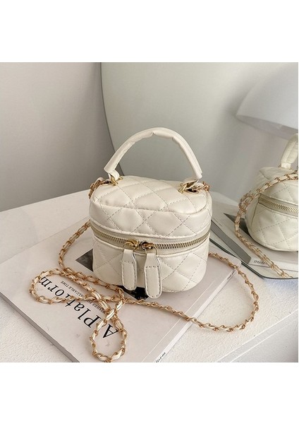 Bahar High-End Mini Çanta Kadın Yeni Moda Niş Tasarım Doku Zincir Postacı Çantası (Yurt Dışından)