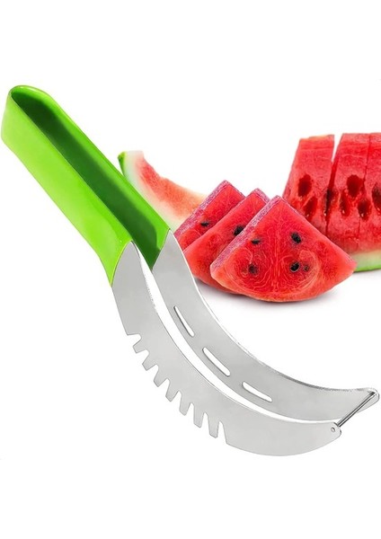 Cnblack Kaymaz Plastik Sarma Saplı Karpuz Dilimleme Kesici Bıçağı (Yurt Dışından)