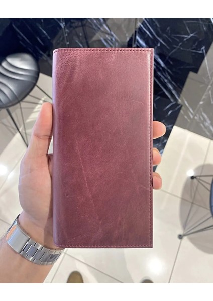 Hakki Deri Telefon Bölmeli Çok Bölmeli Cüzdan 2013