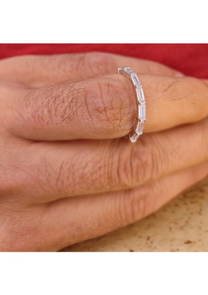 925 Ayar Yarım Tur Gümüş Yüzük&alyans (Model1) indirimleri