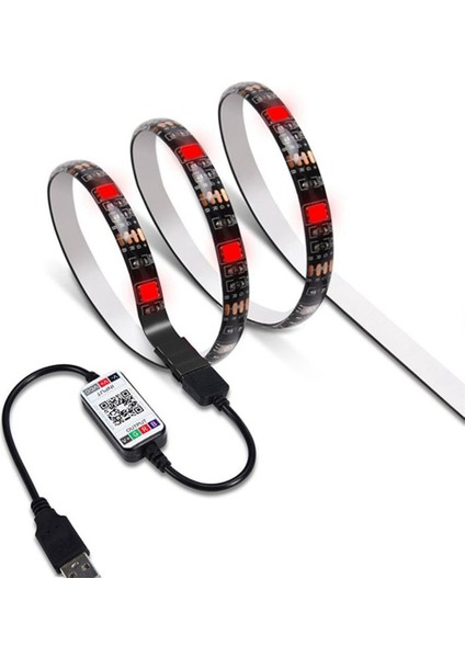 LED Işık Şeridi Su Geçirmez 5050RGB Bluetooth App 5V Esnek Işık Şeridi Ev Dekorasyon Için Rgb Işık Şeridi 3 Metre (Yurt Dışından) fırsatları