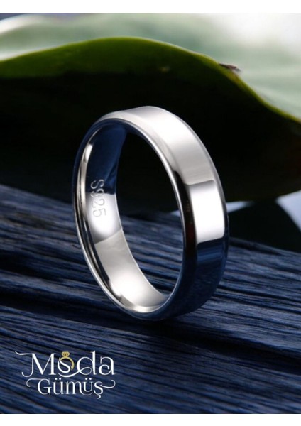Gümüş 5 mm Düz Klasik Alyans Yüzük fiyatları