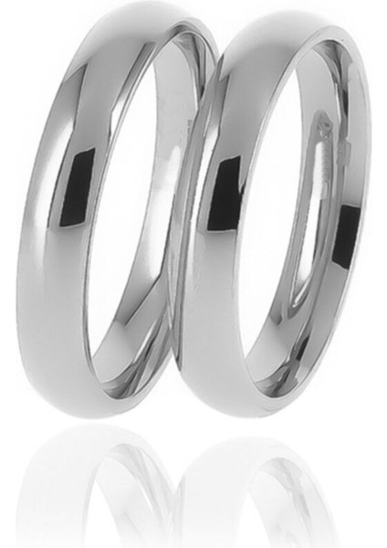 925 Ayar Orjinal Gümüş 4 mm Alyans