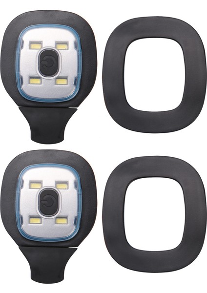 LED Bere Şapka Için 2 Adet USB Şarj Edilebilir Işık, Erkekler ve Kadınlar Için Değiştirilebilir Far Kapağı Dıy Şapka Işık (Yurt Dışından)