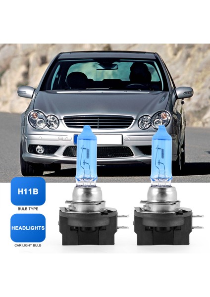 2x H11B 55W Araba Halojen Işık Far Ampul Lamba Parlak Beyaz 6000K DC12V (Yurt Dışından) indirimleri