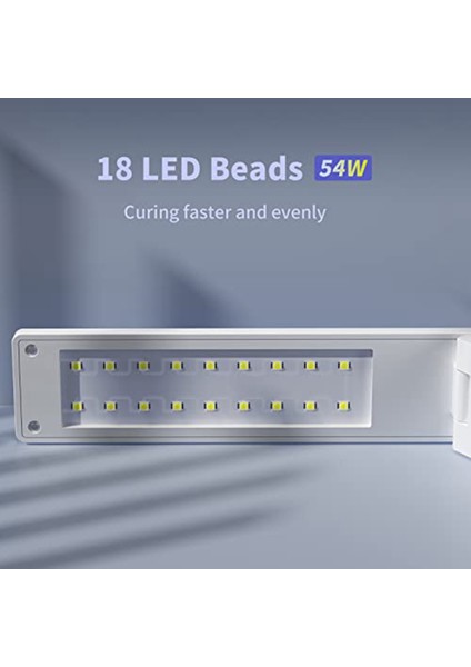 Reçine Için Uv Işık, Reçine Kürleme Için 54W Uv Reçine Işık Lambası, Kablosuz ve Katlanabilir, 3'ü 1 Arada Kullanımlar, Reçine Malzemeleri (Yurt Dışından)