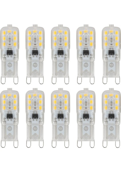 10 x G9 5W LED Kısılabilir Kapsül Ampul Işık Lambalarını Değiştirin AC220-240V, Sıcak Beyaz (Yurt Dışından)