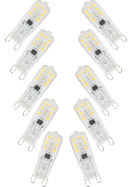 10 x G9 5W LED Kısılabilir Kapsül Ampul Işık Lambalarını Değiştirin AC220-240V, Sıcak Beyaz (Yurt Dışından)
