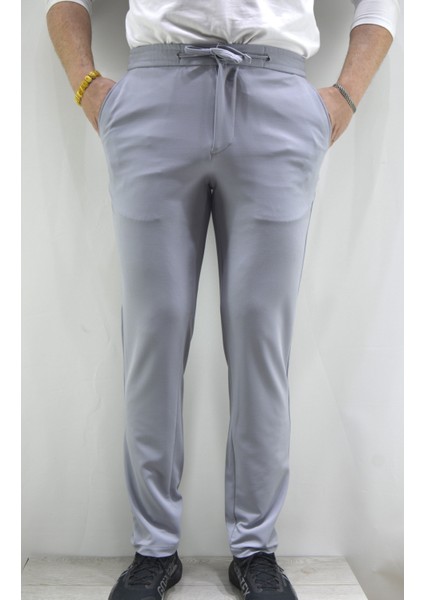 Manjogger Örme Jogger Pantolon Gri