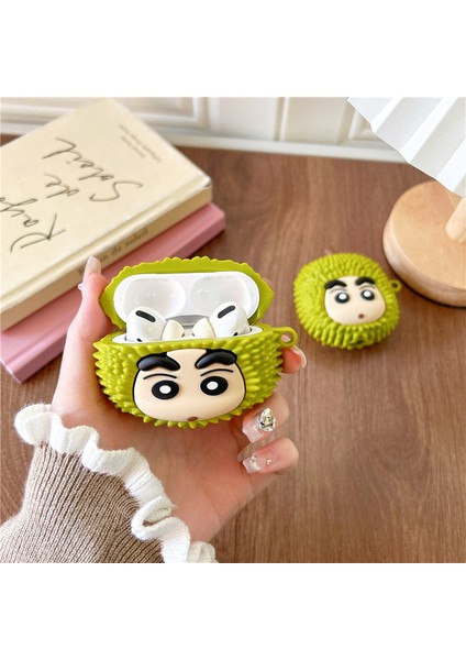 Cute Durian Beware Airpods Apple Kablosuz Kulaklık Kılıfı Için Koruyucu Kılıf Airpods Pro2 Için Uygundur (Yurt Dışından) modelleri