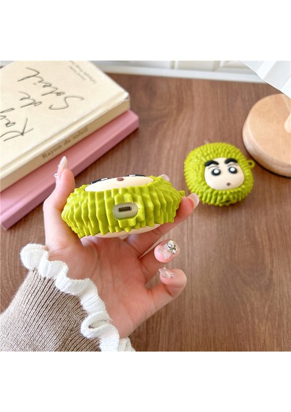 Cute Durian Beware Airpods Apple Kablosuz Kulaklık Kılıfı Için Koruyucu Kılıf Airpods Pro2 Için Uygundur (Yurt Dışından) fırsatları