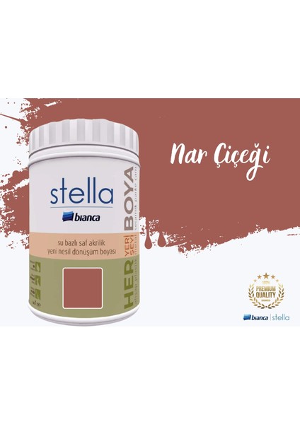 Stella Su Bazlı Saf Akrilik Boya 1 Litre