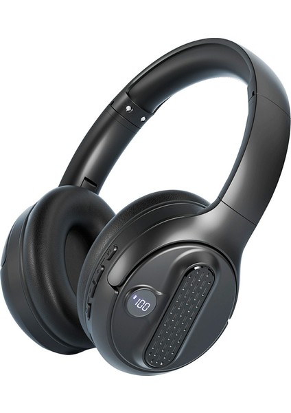AKZ-M12 Pil Ekranlı Katlanabilir Kulaklık Bluetooth Kulak Üstü Kulaklık Desteği Tf Kart (Yurt Dışından)