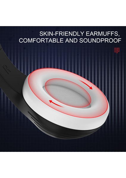 Anıvıa A9 Baş Üstü Kablolu Bas Stereo Kulaklık Bilgisayar Oyun Müzik Kulaklık 3.5mm Ses Jakı-Siyah (Yurt Dışından)