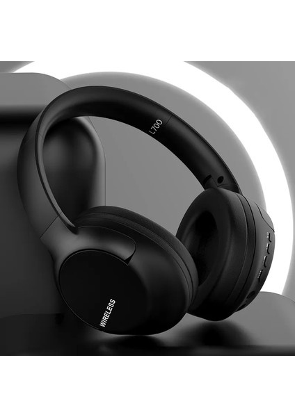 L700 Bluetooth Kulaklık Kulak Üstü Müzik Kablosuz Kulaklık Hifi Stereo Bas Ses Spor Kulaklık-Siyah (Yurt Dışından) fiyatları