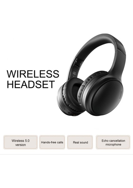BT037 Bluetooth Gürültü Önleyici Kulaklık Kulak Üstü Anc Kablosuz Derin Bas Kulaklık-Beyaz (Yurt Dışından)
