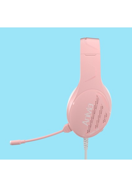 Anıvıa Kızlar Kadın Aşırı Kulak Kulaklık Stereo 3.5mm Kablolu Pc Oyun Kulaklığı Mikrofon Ile-Pembe (Yurt Dışından) modelleri