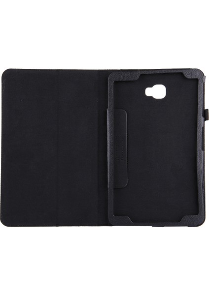 Galaxy Tab A 10.1 / T580 Için Litchi Dokulu Pu Kılıf (Yurt Dışından)