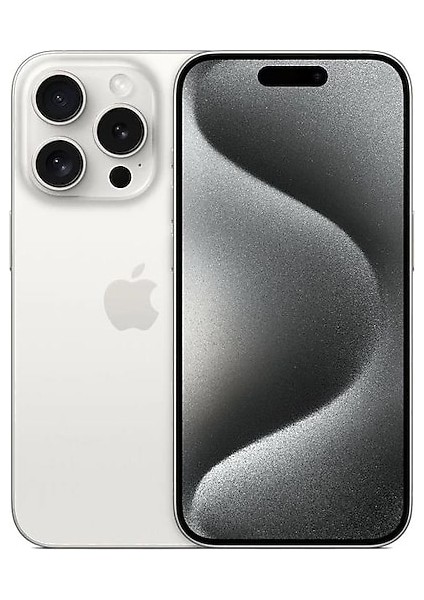 Yenilenmiş IPHONE 15 Pro 128GB -Beyaz Titanyum(12 Ay Garantili)-B Grade