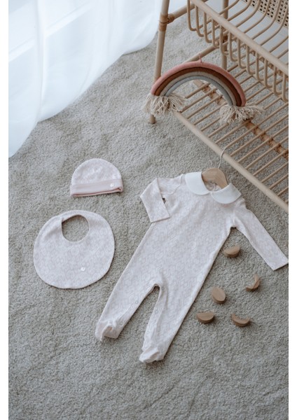 3'lü Yenidoğan Seti - Ikat / Pembe