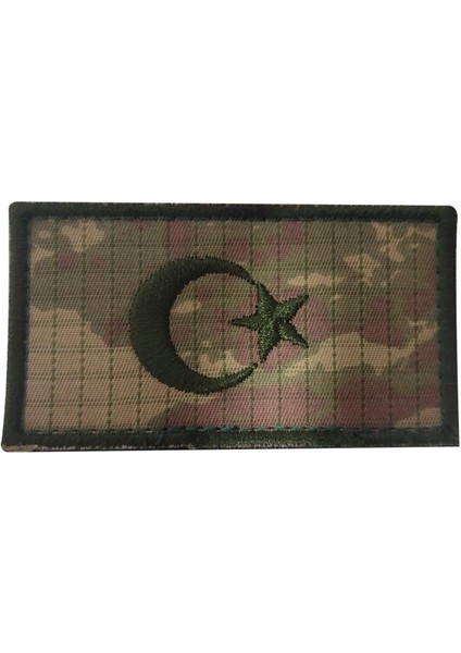 Bayrak Nakış Patch - Peç 10 cm x 4,5 cm Lacivert indirimleri
