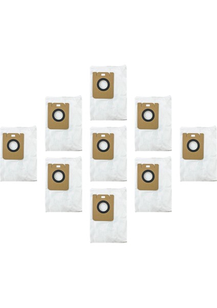 Süpürge Aksesuarları, Bot Z10 Pro / L10 Plus Otomatik Boşaltma Robot Süpürge Yedek Parçaları Için 9 Adet Toz Torbası, Beyaz (Yurt Dışından)