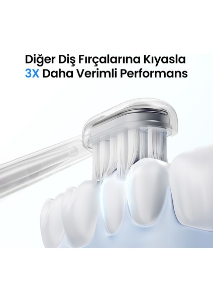 Beyaz 6'lı Diş Fırçası Başlığı