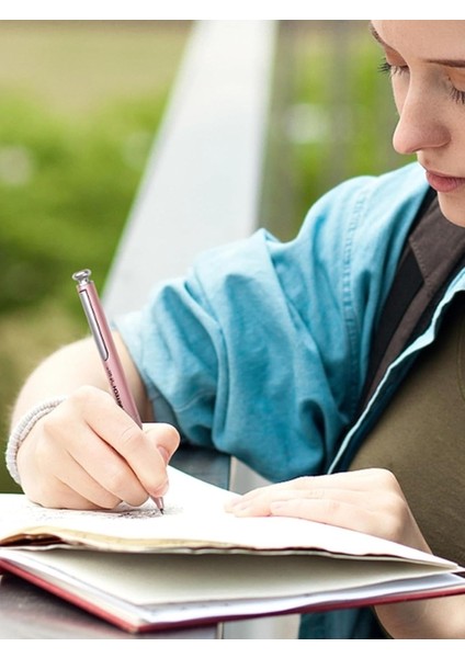 Metal Gövdeli 2'li Jel Kalem Seti - 0.7 mm Uc + 2 Yedek Mürekkep Kapsülü (Mavi Mürekkep)