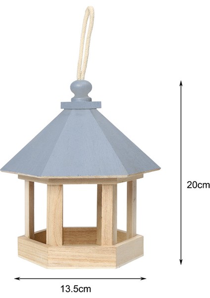 Mavi Stil Bahçe Bahçe Pencere Asma Süsleri Kuş Deri Ahşap Kuş Evi Papağan Kafesi Asma Kuş Evi Bahçe Bahçe Dış Mekan Dekor Için (Yurt Dışından)