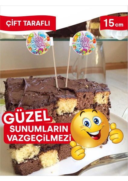 Oval Bayrak Içi Happy Birtdayyazılı Pastakürdanı fırsatları