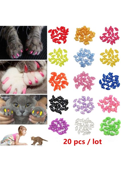 Sarı Stil S 2,5 Ila 5 kg Kediler Nicrew Yumuşak Silikon Kedi Tırnak Kapakları Renkli Kedi Pati Pençe Evcil Hayvan Tırnak Koruyucu Kedi Tırnak Koruması Kedi Bakım Malzemeleri (Yurt Dışından) modelleri