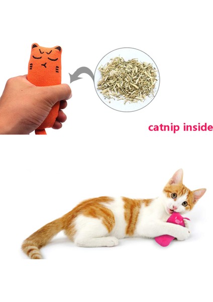 Parlak Sarı Stil Kediler Için Cazip Oyuncak Kedi Ürünleri Sevimli Kedi Oyuncakları Diş Gıcırdatma Için Kedi Tüyü Oyuncak Kedi Peluş Baş Parmak Yastık Pet Aksesuarları (Yurt Dışından)