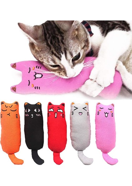 Parlak Sarı Stil Kediler Için Cazip Oyuncak Kedi Ürünleri Sevimli Kedi Oyuncakları Diş Gıcırdatma Için Kedi Tüyü Oyuncak Kedi Peluş Baş Parmak Yastık Pet Aksesuarları (Yurt Dışından)