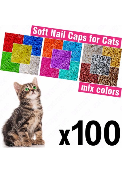 Neon Sarı Tarzı M Beden Kediler Için Tırnak Kapakları + 5x Yapıştırıcı Tutkal + 5x Uygulayıcı * Xs, S, M, L, Kapak, Kedi, Pati, Pençe, Zot * (Yurt Dışından)