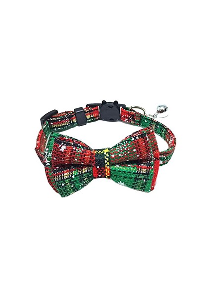 Kırmızı-Yeşil Tarzı 1CMX26CM Yaylı Ayarlanabilir Köpek Tasmalı Papyon Güvenlik Tokalı Kırılabilir Kedi Yaka Kemer Çizgili Noel Köpeği Kolye Için Bowknot Breakaway Cat Collar Bow Tie (Yurt Dışından)
