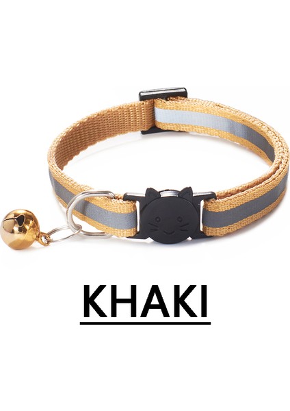 Kaqise Tarzı Karikatür Pet Yaka Kedi ve Köpek Yaka Zil Ayarlanabilir Polyester Kedi Kafası Toka Yansıtıcı Yaka Küçük Köpek Evcil Hayvan Malzemeleri (Yurt Dışından)