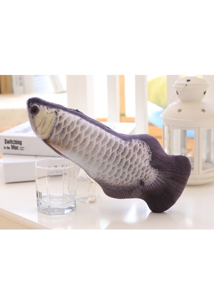 Gri Stil Tüylü Yaratıcı 3D Ahtapot Balık Şekilli Kedi Oyuncağı Hediye Sevimli Simülasyon Balık Oynatma Pet Hediye Kedi Nane Balık Peluş Pet Oyuncağı (Yurt Dışından)