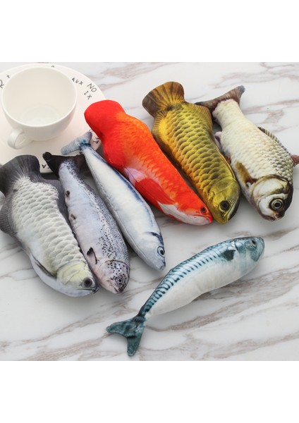 Gri Stil Tüylü Yaratıcı 3D Ahtapot Balık Şekilli Kedi Oyuncağı Hediye Sevimli Simülasyon Balık Oynatma Pet Hediye Kedi Nane Balık Peluş Pet Oyuncağı (Yurt Dışından) fiyatları