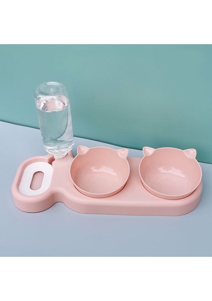 Koyu Yeşil Tarzı Kedi Kuru Mama Kabı Otomatik Su Pompalı Kedi Kasesi ile Su Pompası Ikili Kase Içme Kaldırılmış Standı Kabı Kediler Için (Yurt Dışından) indirimleri