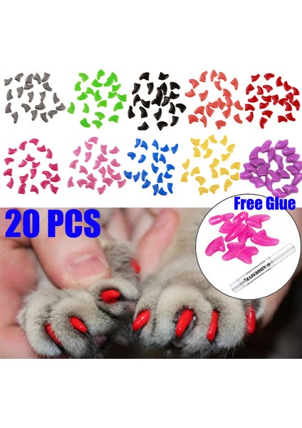 Kırmızı Stil S Beden Yeni Moda Renkli Kedi Tırnak Kılıfları Yumuşak Kedi Pençe Yumuşak Pawlot Ücretsiz Yapıştırıcı Glue Boyut Xs S M L Hediye Için Evcil Hayvan (Yurt Dışından) indirimleri